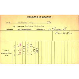 Members Records 1960-1967