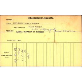 Members Records 1960-1967