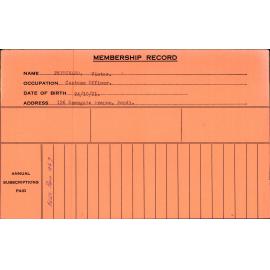Members Records 1960-1967