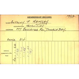 Members Records 1960-1967