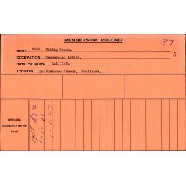Members Records 1960-1967