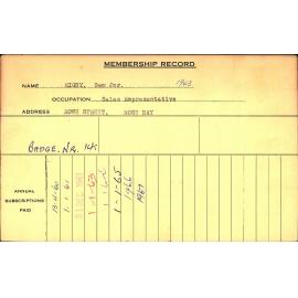 Members Records 1960-1967