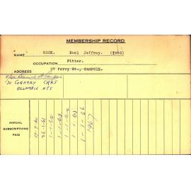 Members Records 1960-1967
