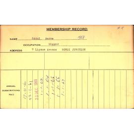 Members Records 1960-1967