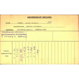 Members Records 1960-1967