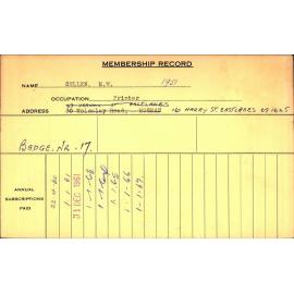 Members Records 1960-1967