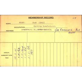 Members Records 1960-1967