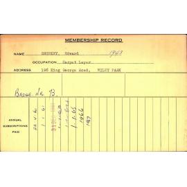 Members Records 1960-1967