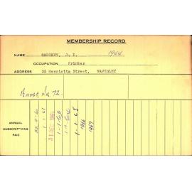 Members Records 1960-1967