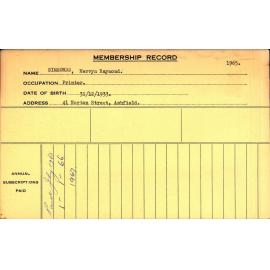 Members Records 1960-1967