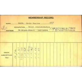 Members Records 1960-1967