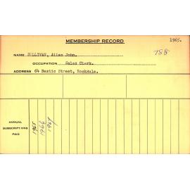 Members Records 1960-1967