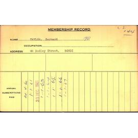 Members Records 1960-1967