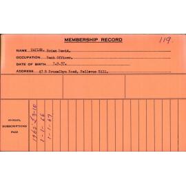 Members Records 1960-1967