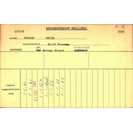 Members Records 1960-1967
