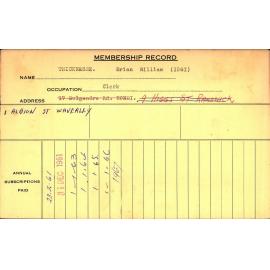 Members Records 1960-1967