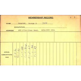 Members Records 1960-1967