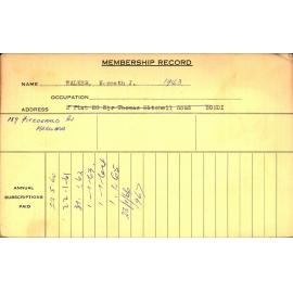 Members Records 1960-1967