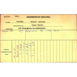 Members Records 1960-1967