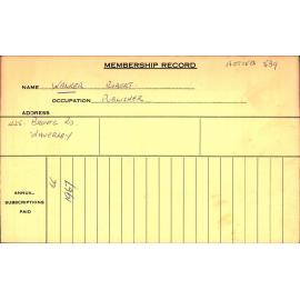 Members Records 1960-1967