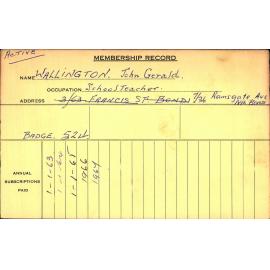 Members Records 1960-1967