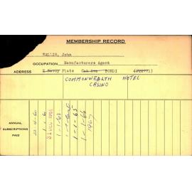 Members Records 1960-1967