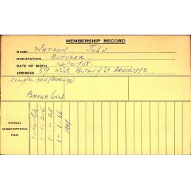 Members Records 1960-1967