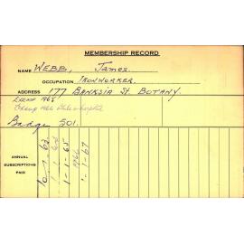 Members Records 1960-1967