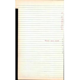 BIC Season Swim Records 1979-1981