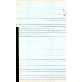 BIC Season Swim Records 1979-1981